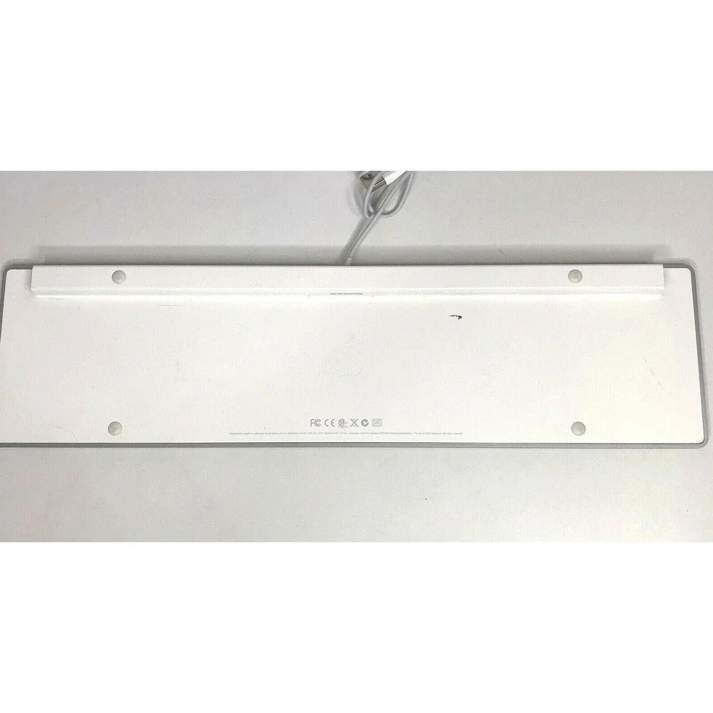 Apple A1243 Wired Slim Aluminum Keyboard‎ w/ USB Ports For iMac EUC